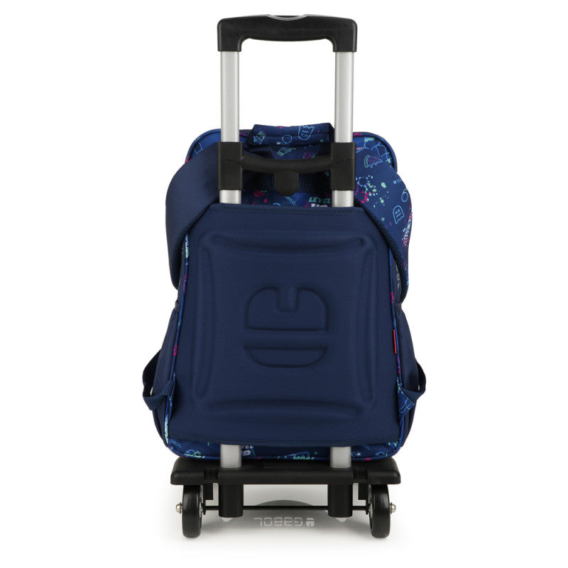 Mochila Escolar Gabol Loot Adaptable a Carro con Diseño Divertido y Resistente