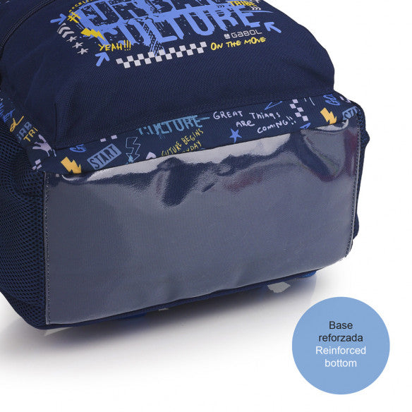 Mochila Escolar Skull Gabol Adaptable Carro: Gran Capacidad, Resistente y Cómoda