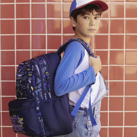 Mochila Escolar Skull Gabol Adaptable Carro: Gran Capacidad, Resistente y Cómoda