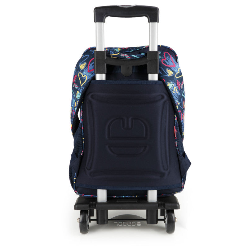 Mochila Escolar Gabol Tizas: Diseño Vibrante, Adaptable a Carro, Gran Capacidad y Reforzada