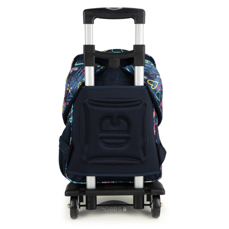 Mochila Escolar Gabol Tizas Adaptable a Carro: Impermeable, Cómoda y Segura