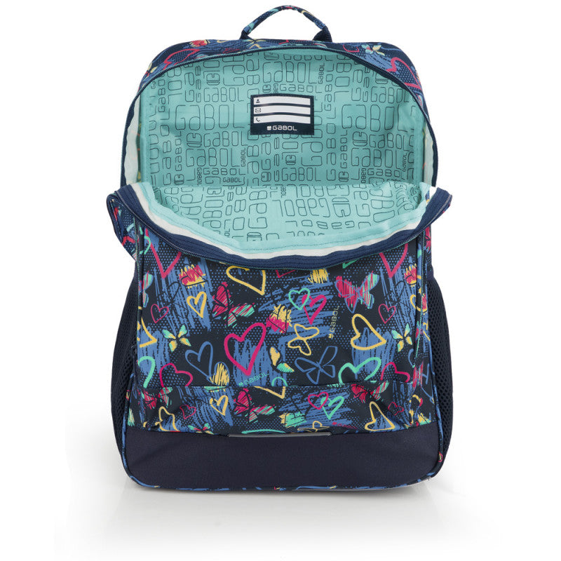 Mochila Escolar Gabol Tizas: Diseño Vibrante, Adaptable a Carro, Gran Capacidad y Reforzada