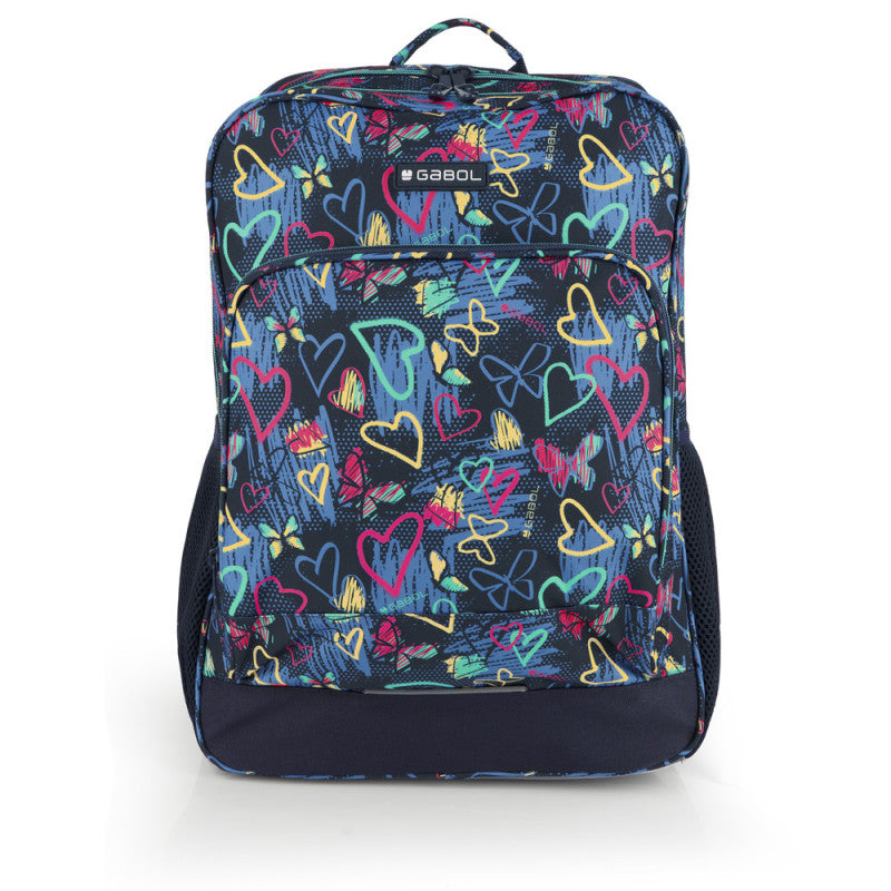 Mochila Escolar Gabol Tizas: Diseño Vibrante, Adaptable a Carro, Gran Capacidad y Reforzada