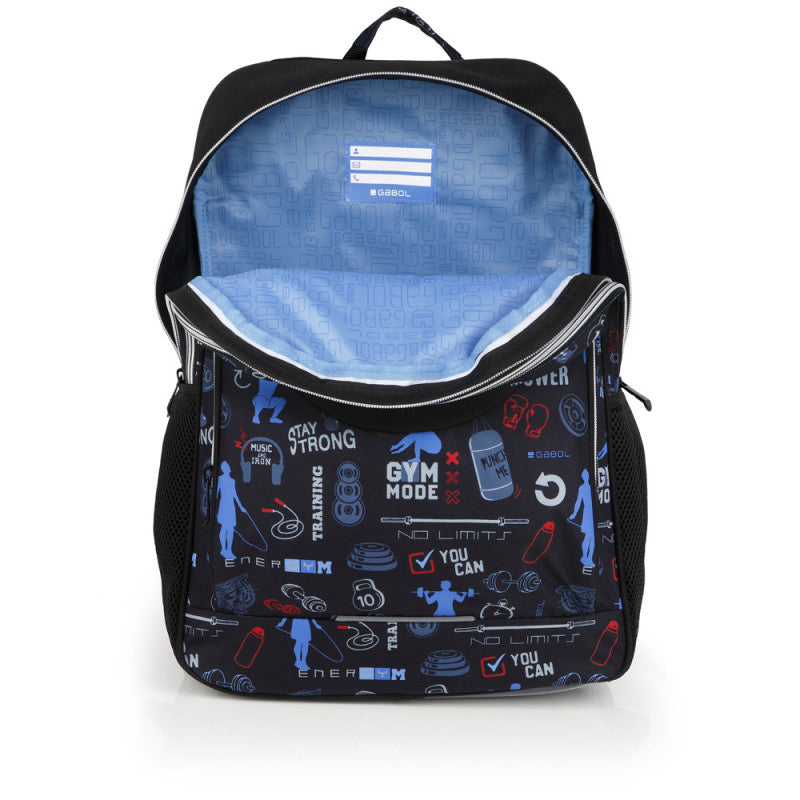 Mochila Escolar Gabol Training Adaptable a Carro Doble Compartimento Reforzada