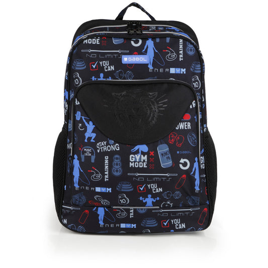 Mochila Escolar Gabol Training Adaptable a Carro Doble Compartimento Reforzada