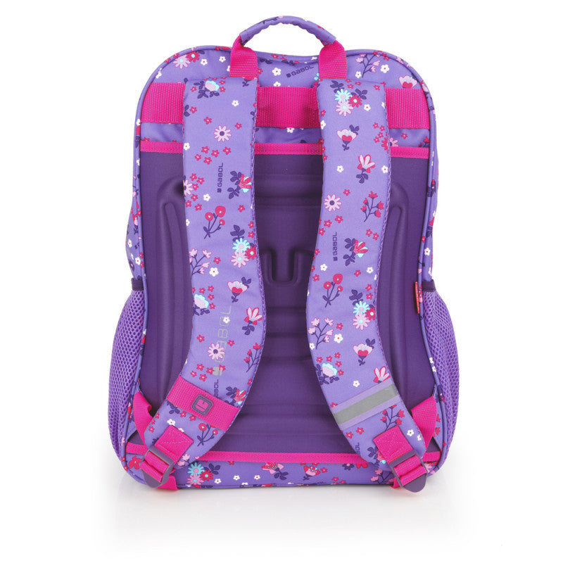 Mochila Escolar VIOLET Adaptable a Carro, Impermeable, Doble Compartimento, Gran Capacidad