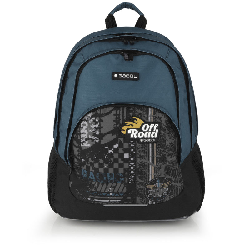 Mochila Escolar Gabol ROAD con 3 Compartimentos, Ergonómica y Libre de PVC