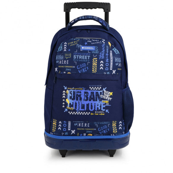 Mochila Escolar Gabol SKULL con Ruedas Dobles y Espalda Acolchada