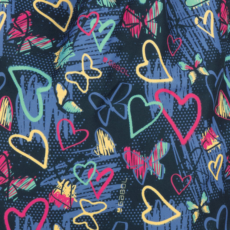 Mochila Escolar Gabol Tizas Grande con Ruedas Dobles y Espalda Acolchada Azul Marino