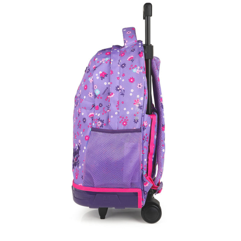 Mochila Escolar Gabol VIOLET con Ruedas Dobles y Espalda Acolchada para Niños