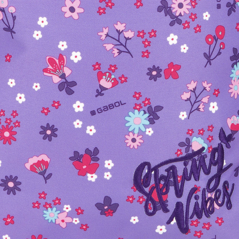 Mochila Escolar Gabol VIOLET con Ruedas Dobles y Espalda Acolchada para Niños
