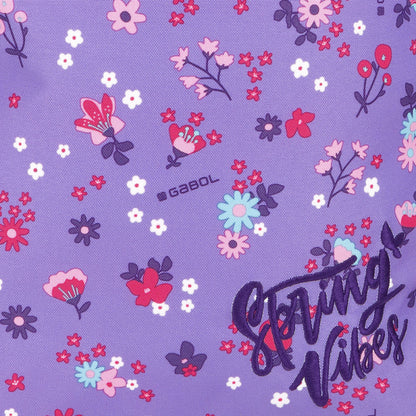 Mochila Escolar Gabol VIOLET con Ruedas Dobles y Espalda Acolchada para Niños