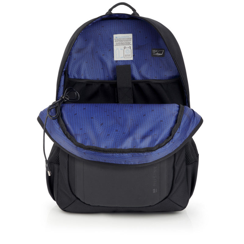 Mochila Gabol Pixel Impermeable para Portátil 15.6", Conexión USB, Material Reciclado