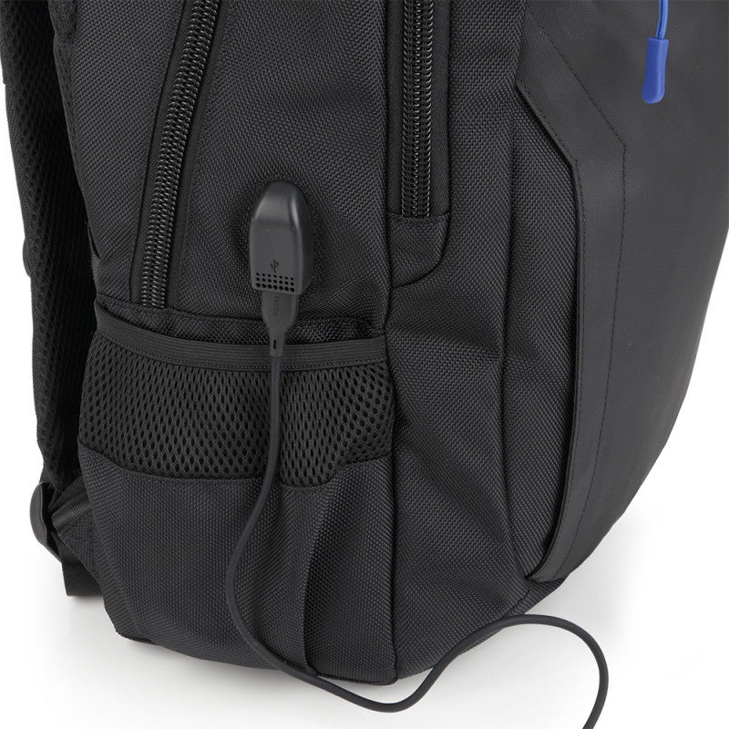 Mochila Gabol Pixel Impermeable para Portátil 15.6", Conexión USB, Material Reciclado
