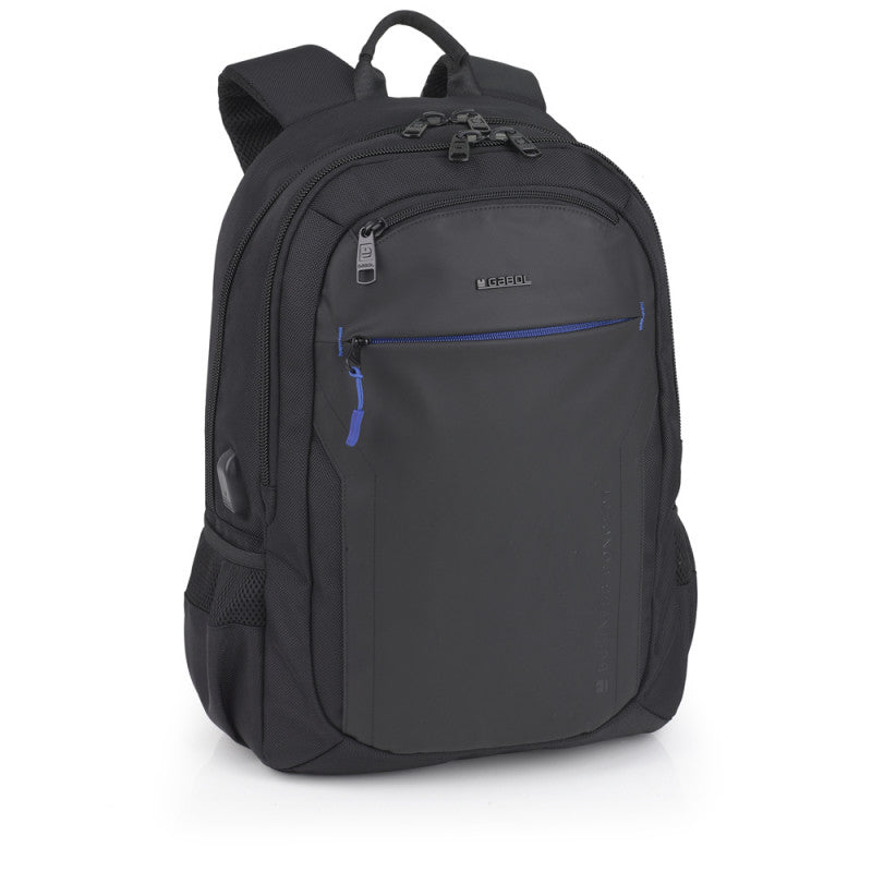 Mochila Gabol Pixel Impermeable para Portátil 15.6", Conexión USB, Material Reciclado
