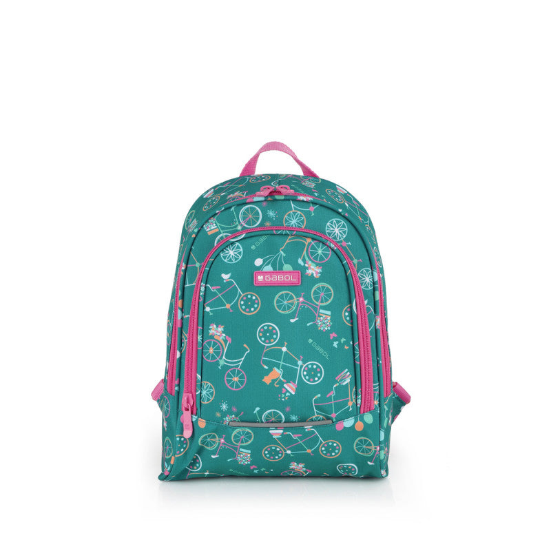 Mochila Pequeña Fiori Gabol Verde: Diseño Juguetón, Espalda Acolchada, Identificador
