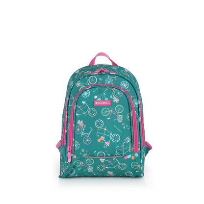 Mochila Pequeña Fiori Gabol Verde: Diseño Juguetón, Espalda Acolchada, Identificador