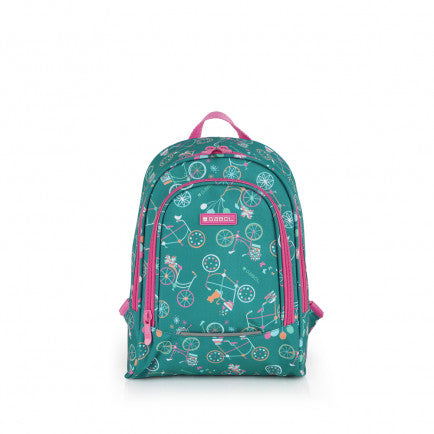 Mochila Pequeña Fiori Gabol Verde: Diseño Juguetón, Espalda Acolchada, Identificador
