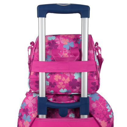Porta Alimentos Térmico Gabol CLOVER Rosa Infantil, Acolchado, Acople Carro, PVC Free