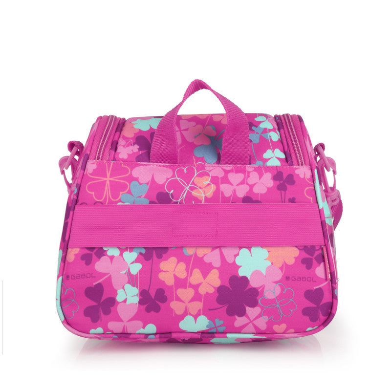 Porta Alimentos Térmico Gabol CLOVER Rosa Infantil, Acolchado, Acople Carro, PVC Free